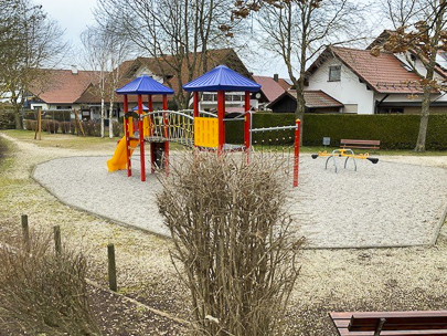 Der Spielplatz Bahnhofstraße in Klosterlechfeld.